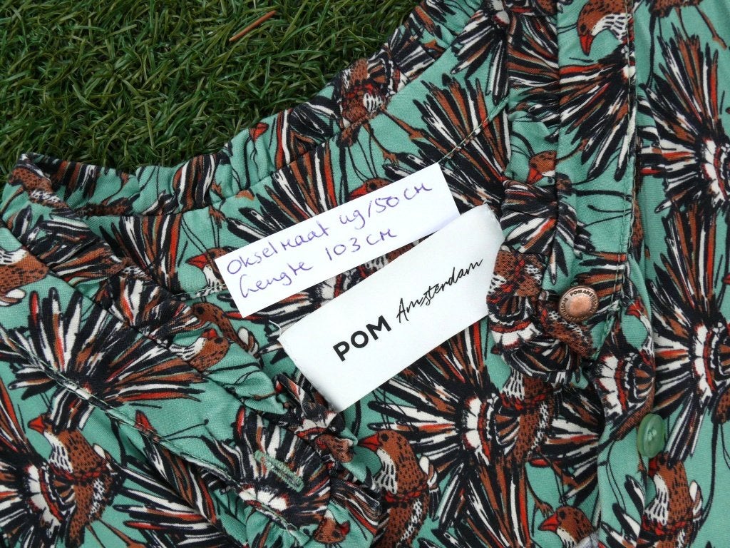 POM Amsterdam jurk maat 36 / S als nieuw, Kleding | Dames, Ophalen of Verzenden, Zo goed als nieuw, Maat 36 (S), Pom Amsterdam