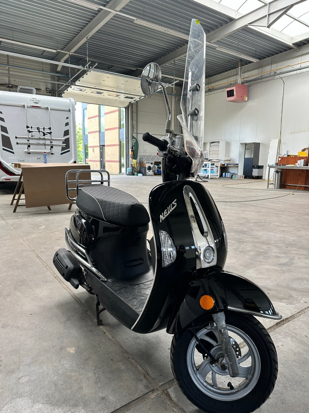 Kymco new sento 50i SnorScooter - Zwart, Zo Goed als Nieuw, Fietsen en Brommers, Scooters | Piaggio, Ophalen, Overige modellen