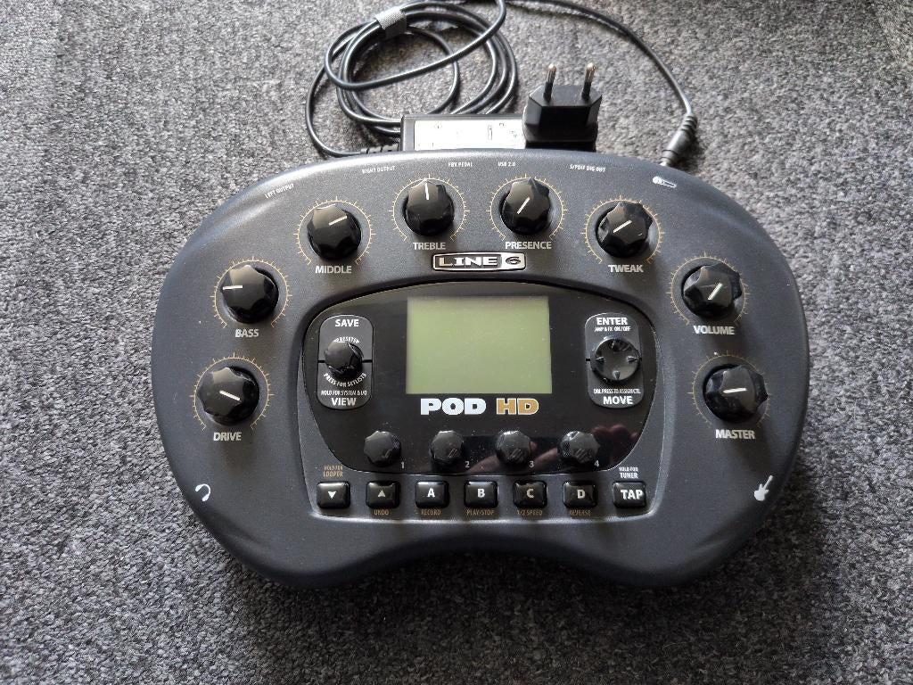 Line6 PodHD (Desktop/Bean) met originele voeding, Verzenden, Gebruikt, Multi-effect