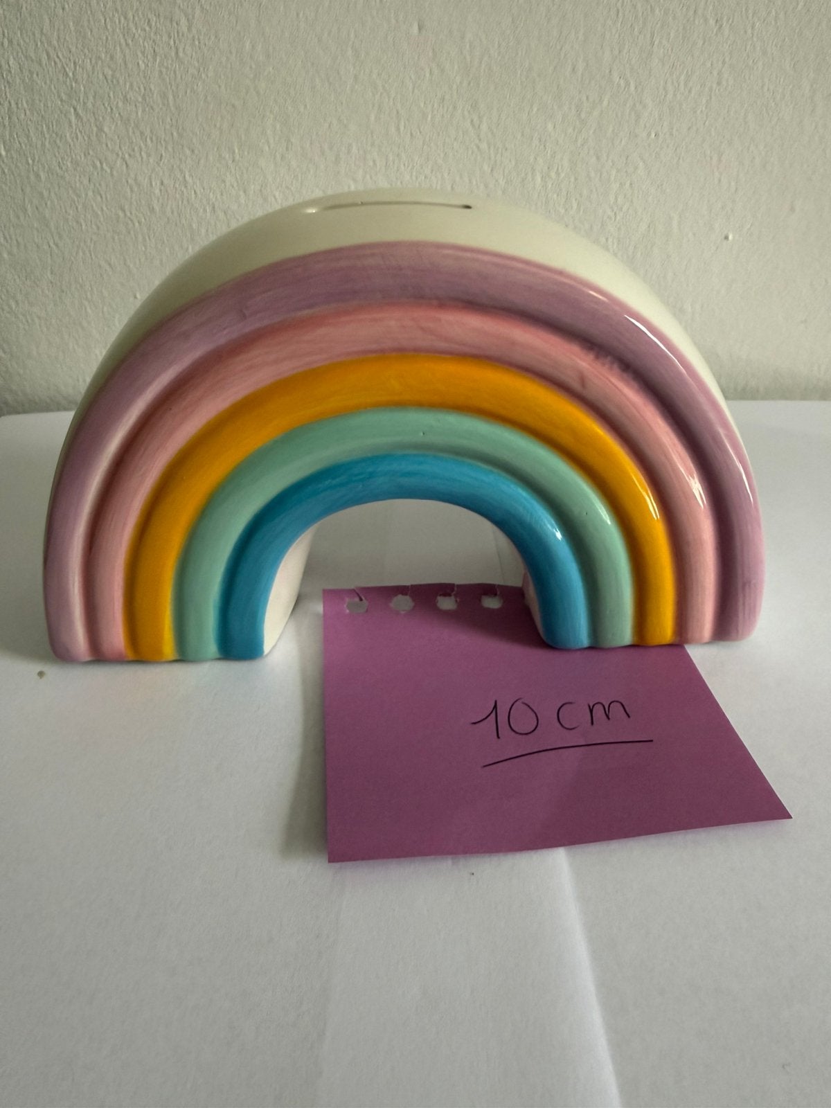 Spaarpot regenboog 10cm H, Ophalen of Verzenden, Zo goed als nieuw