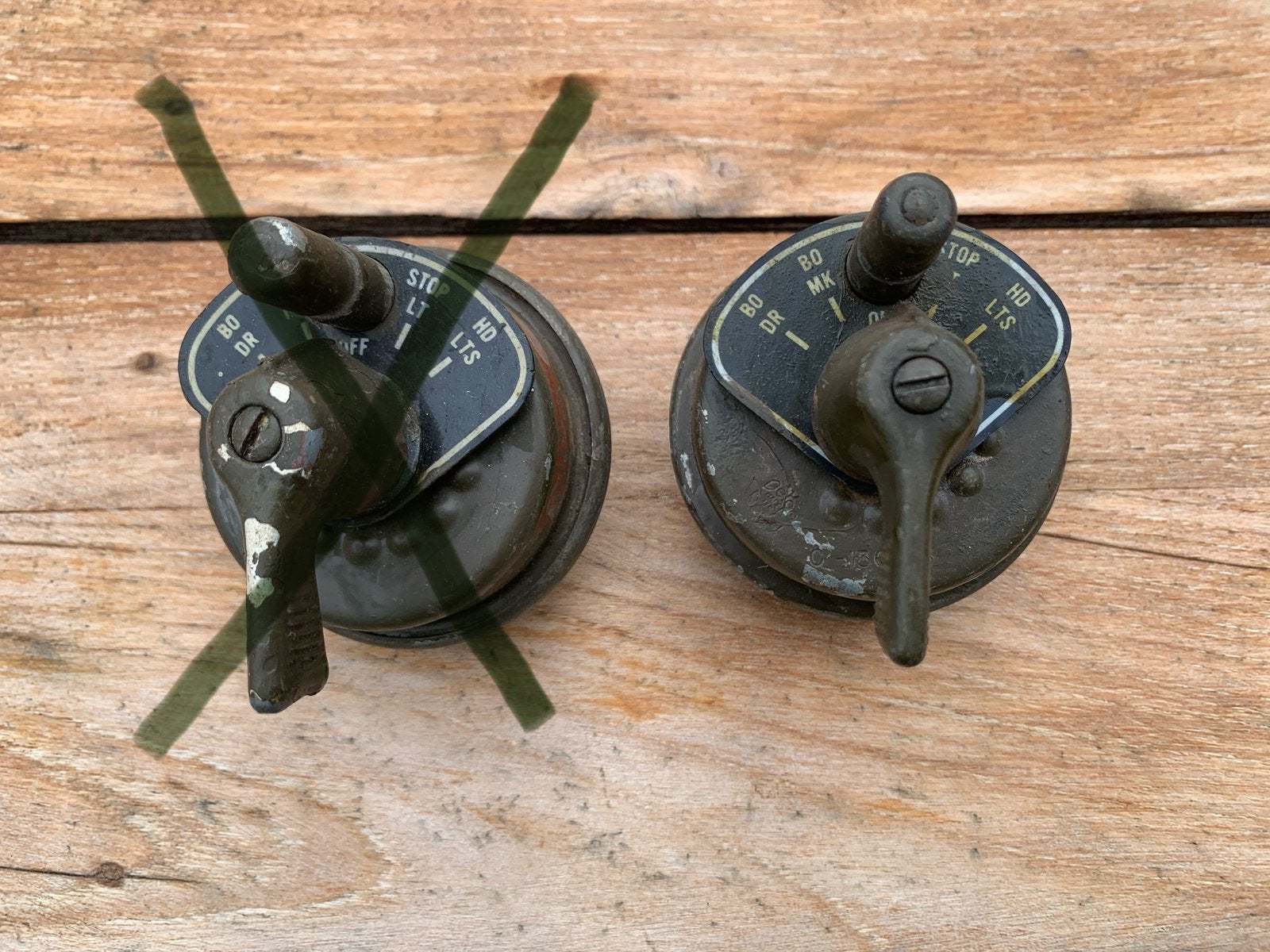 Originele draai-lichtschakelaar roteerschakelaar Delco Jeep, Ophalen of Verzenden, Amerika