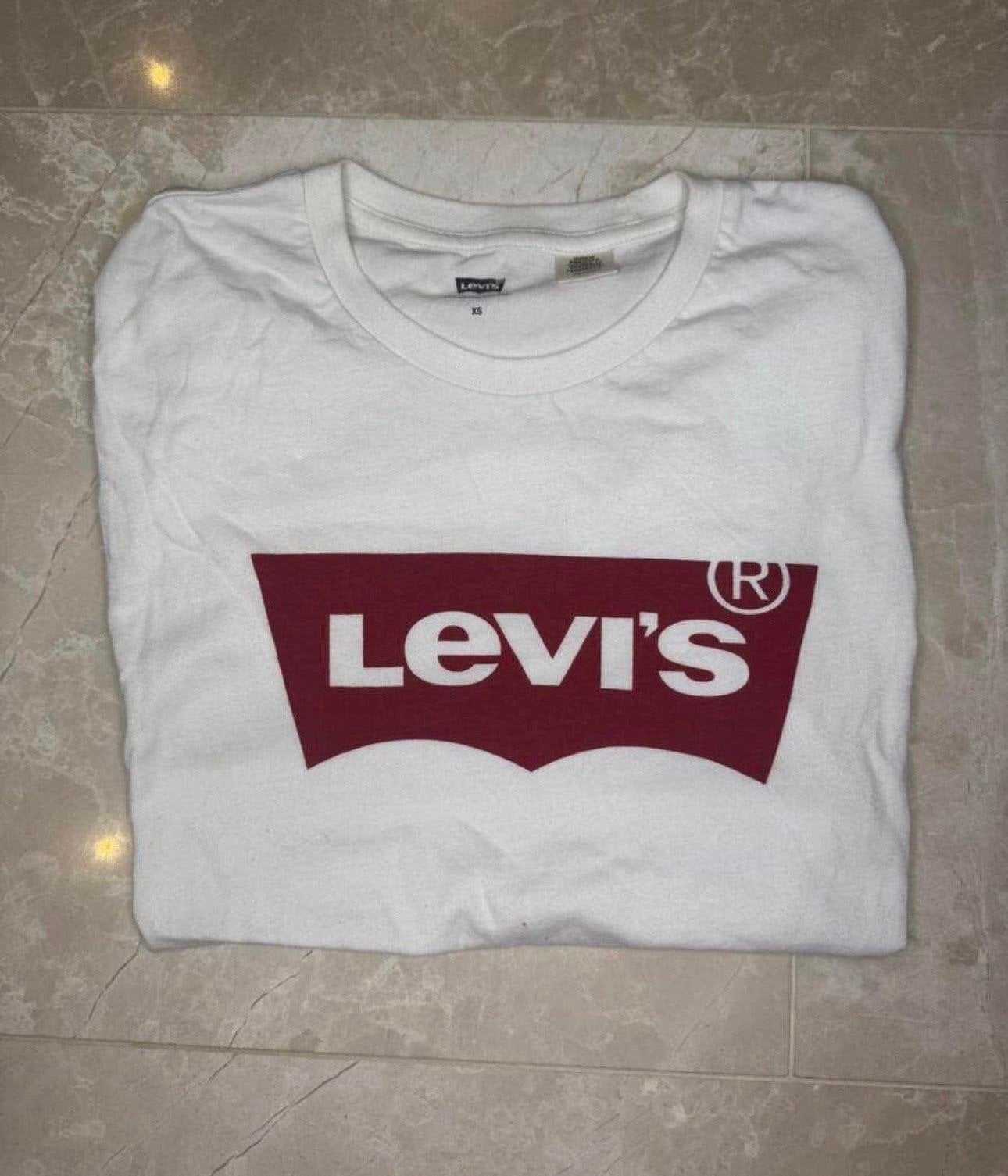 Levis shirt, Wit, Ophalen of Verzenden, Zo goed als nieuw, Korte mouw