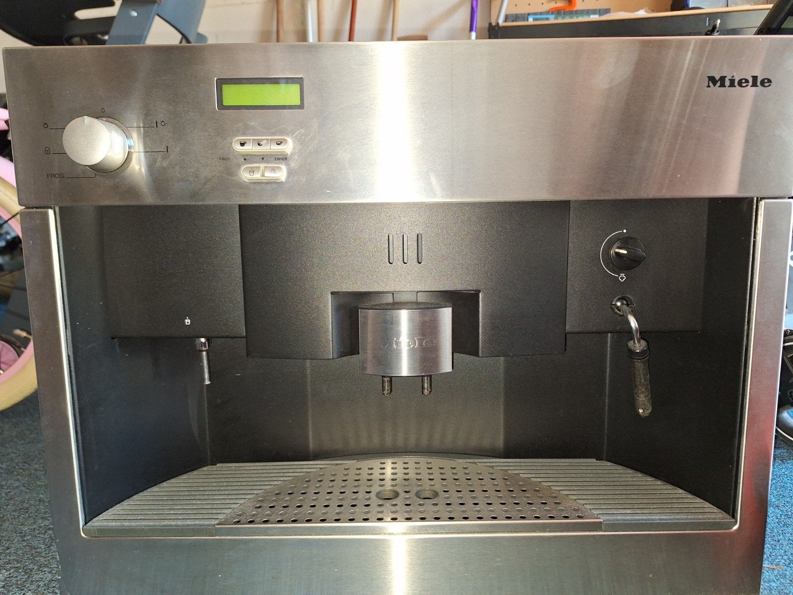 Miele inbouw koffiezetapparaat, Witgoed en Apparatuur, Koffiezetapparaten, Ophalen of Verzenden, Gebruikt, Koffiemachine, Koffiebonen