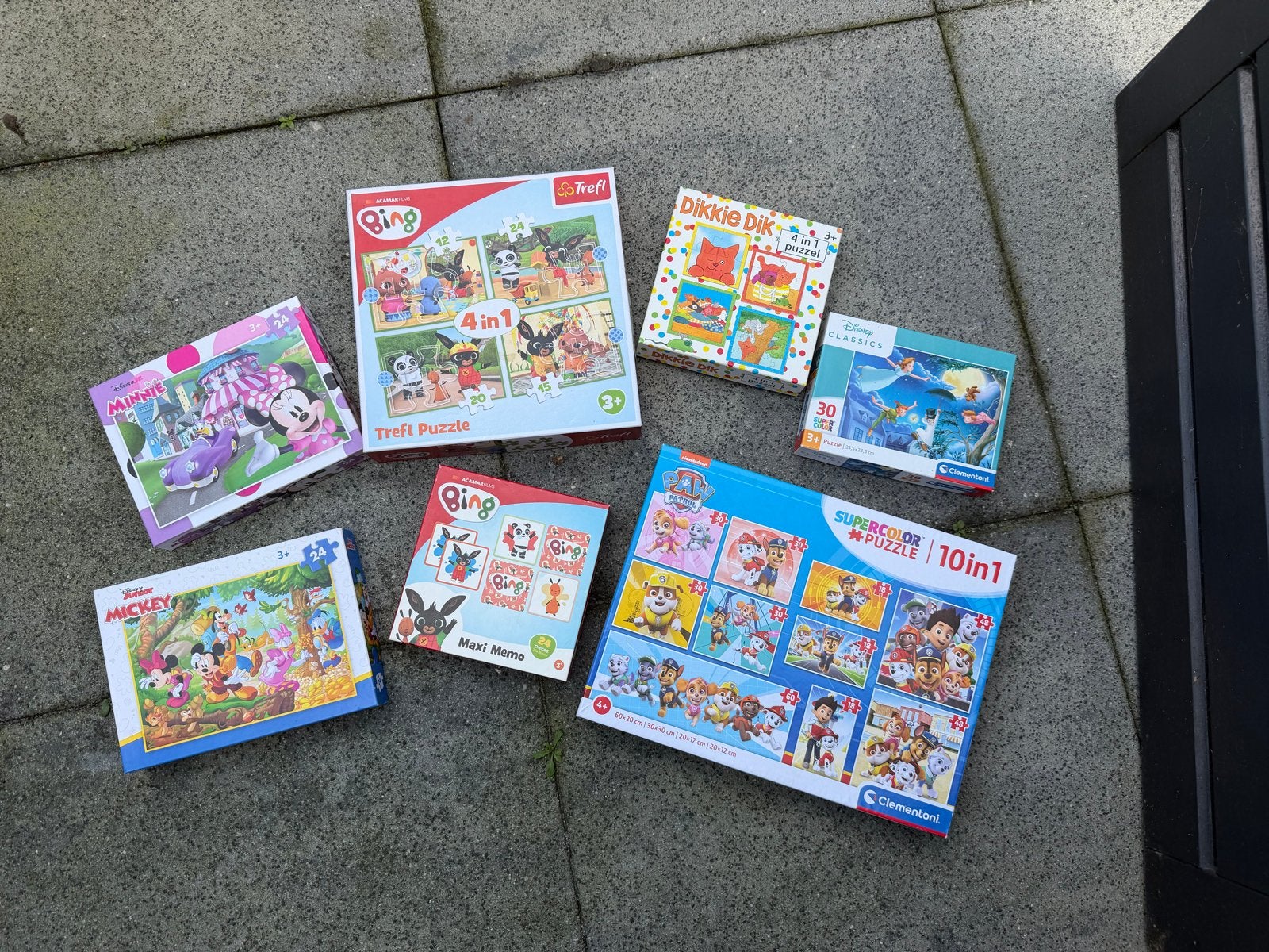 Grote collectie kinderpuzzels en memo spellen, Ophalen, Meer dan 50 stukjes, Zo goed als nieuw, 2 tot 4 jaar