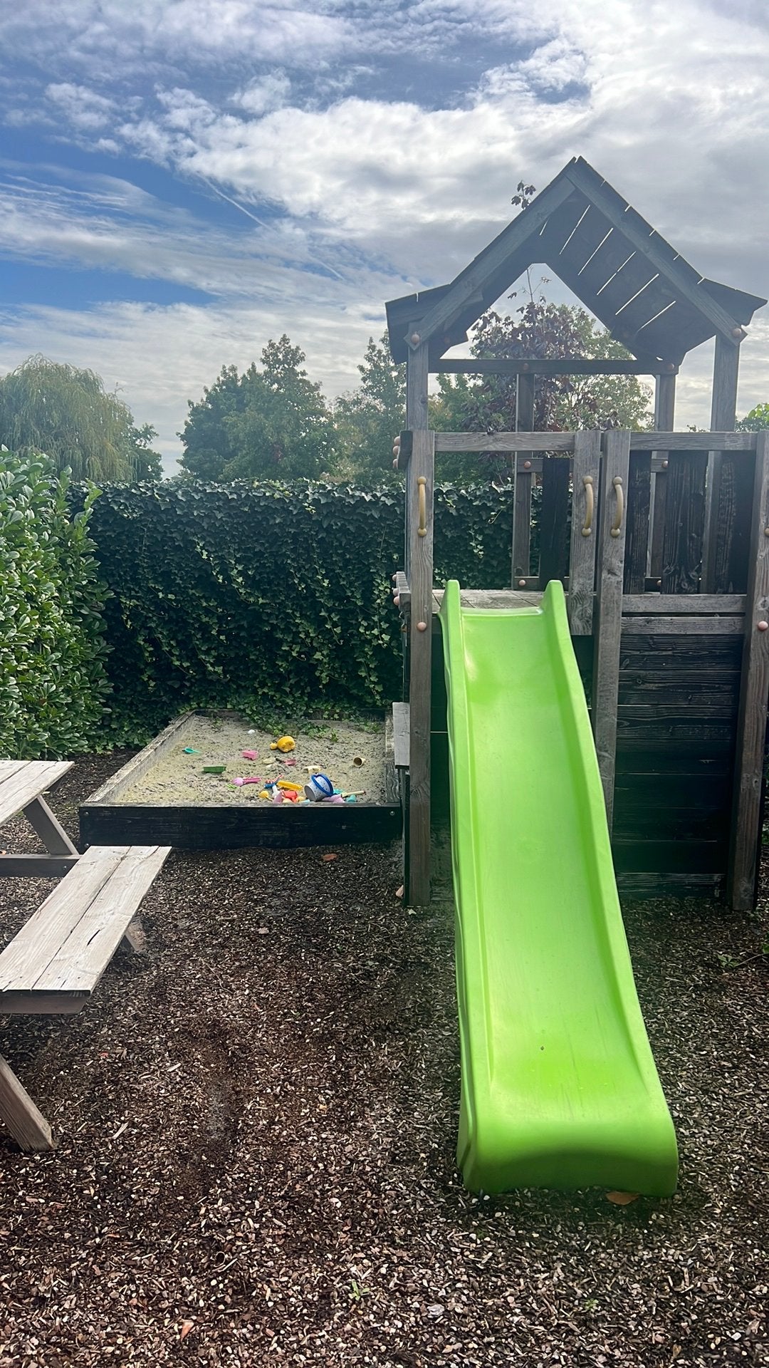 Massief klimtoestel met zandbak, Kinderen en Baby's, Ophalen, Gebruikt, Glijbaan