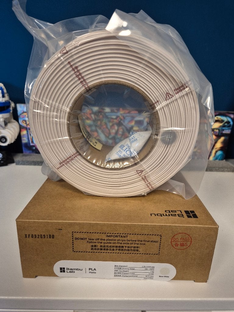 Bambu Lab PLA Matte Refill – Bone White (1.75 mm / 1 kg), Computers en Software, Ophalen of Verzenden, Nieuw, Filamentrollen