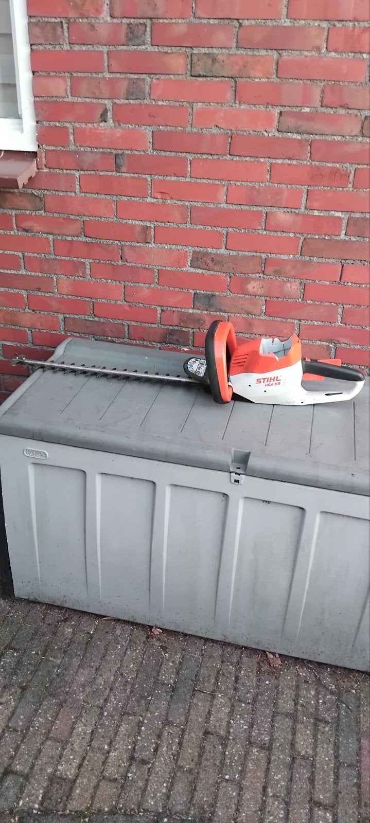 Stihl HSA 56 heggenschaar (exclusief accu), Ophalen of Verzenden, Gebruikt, Accu, Stihl