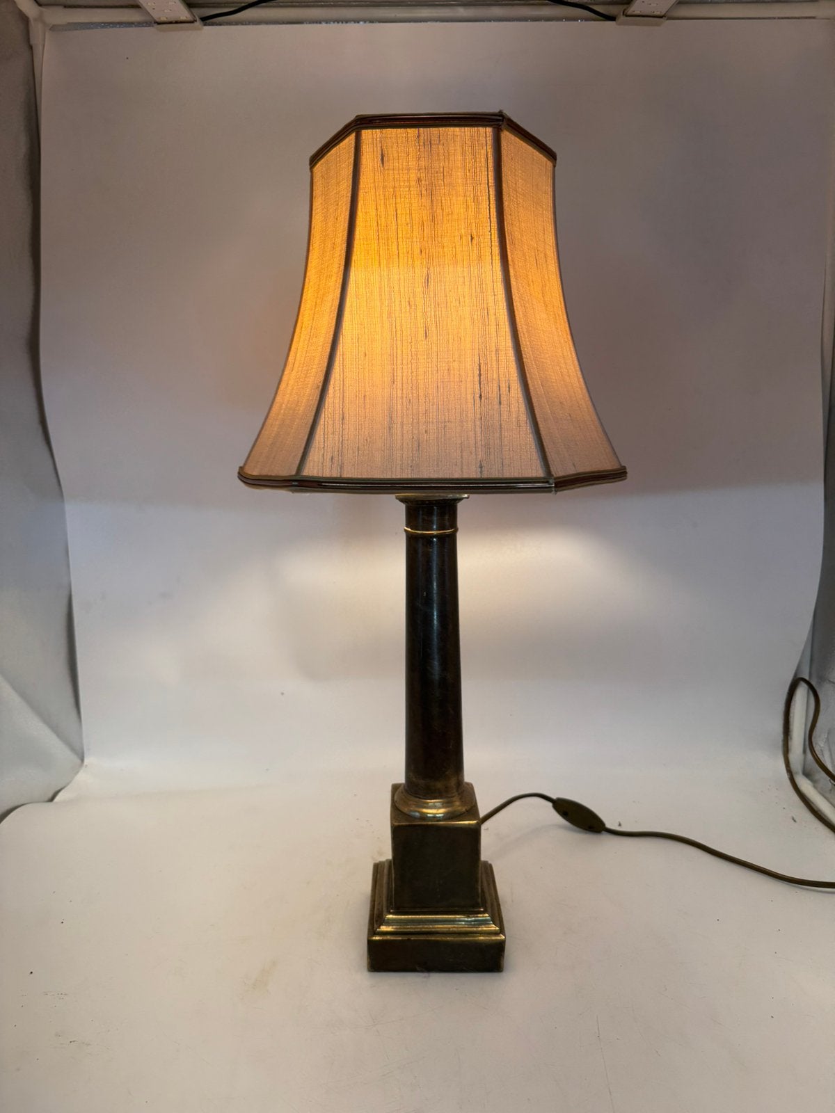 Vintage Herda Grote Kolomlamp 59cm, Ophalen of Verzenden
