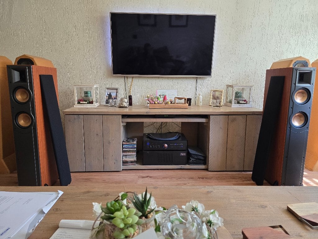 Klipsch RF‑52 – Reference IV – Luidsprekers - Cherry uitv., Audio, Tv en Foto, Luidsprekers, Zo goed als nieuw, Vloerstaande luidspreker