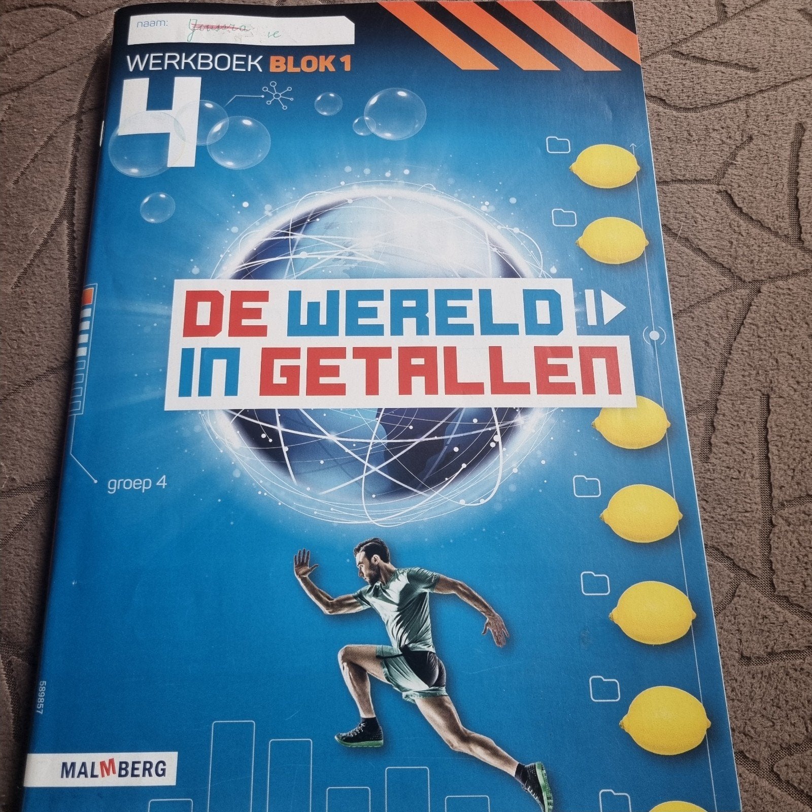 De Wereld in Getallen 4 - Werkboek Blok 1 Groep 4, Boeken, Kinderboeken | Jeugd | onder 10 jaar, Ophalen of Verzenden, Gelezen