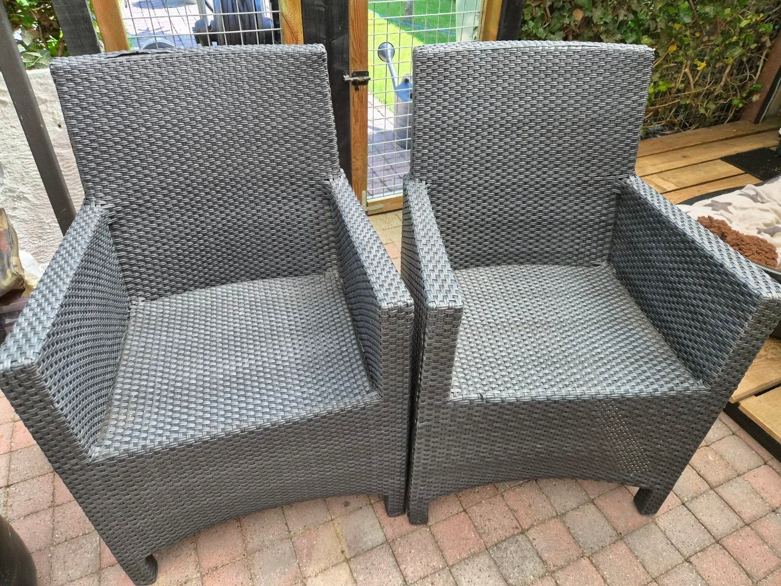 2 Seasons Outdoor Wicker Tuinstoelen - Gebruikt, Tuin en Terras, Ophalen, Gebruikt, Wicker