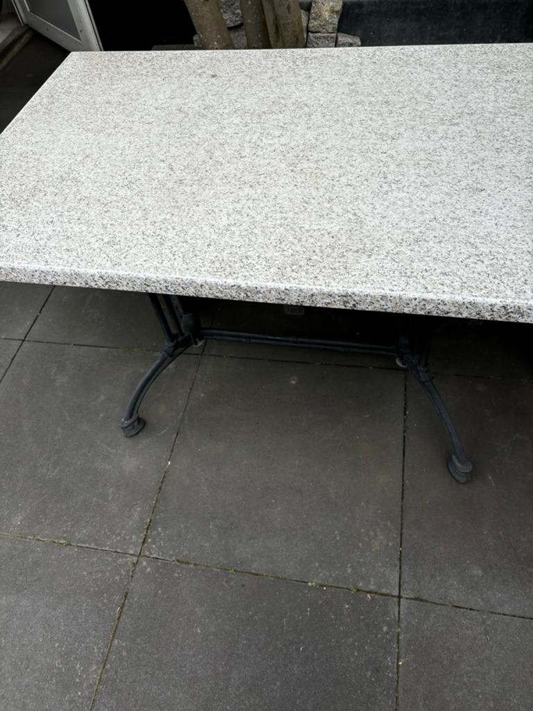 Terras tafel, Tuin en Terras, Tuintafels, Ophalen of Verzenden, Zo goed als nieuw, Rechthoekig, Kunststof