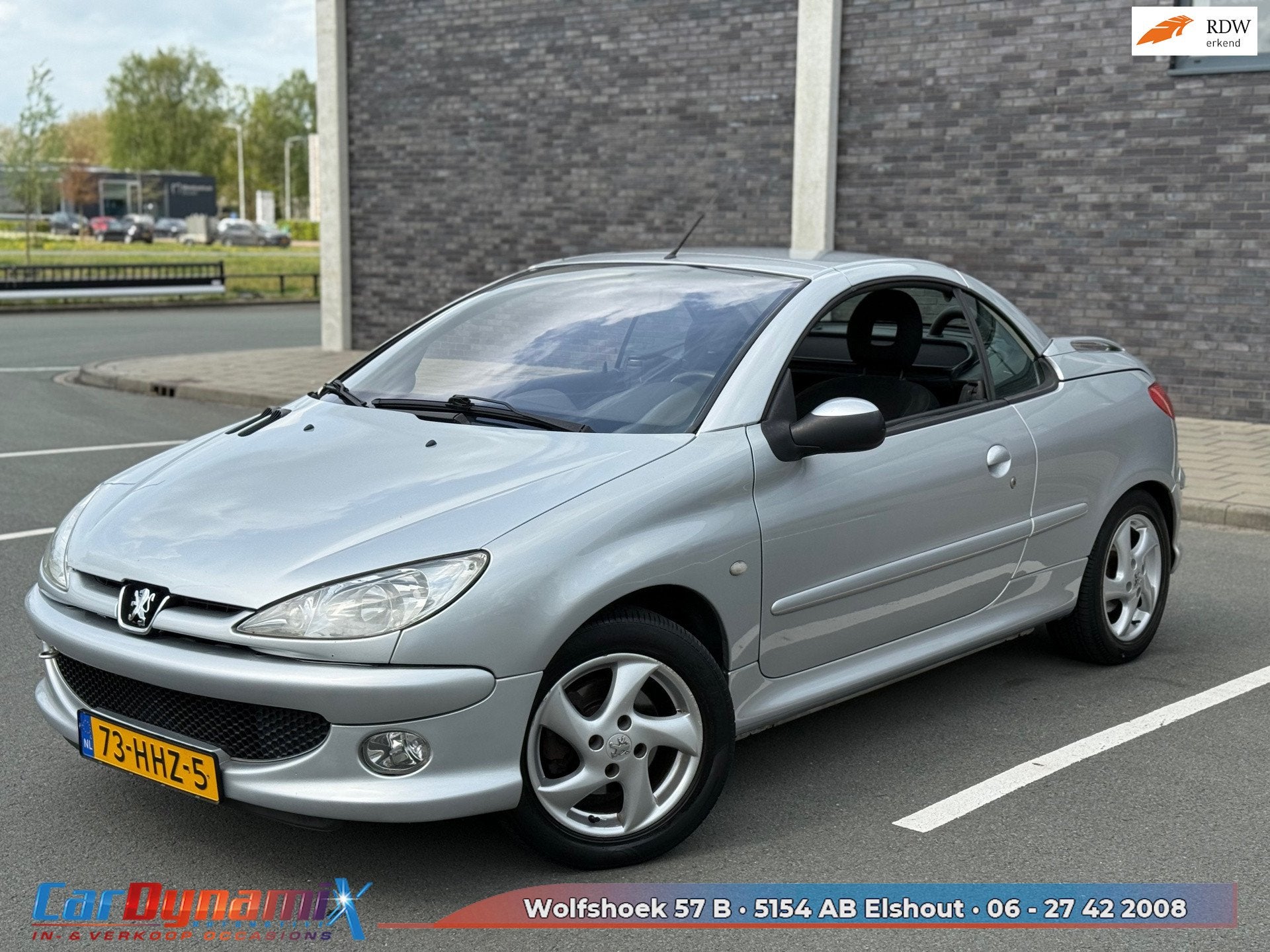 Peugeot 206 CC 1.6-16V | Airco | LMV | Cabrio Werkt | Rijd S, Voorwielaandrijving, Gebruikt, 4 cilinders, 4 stoelen