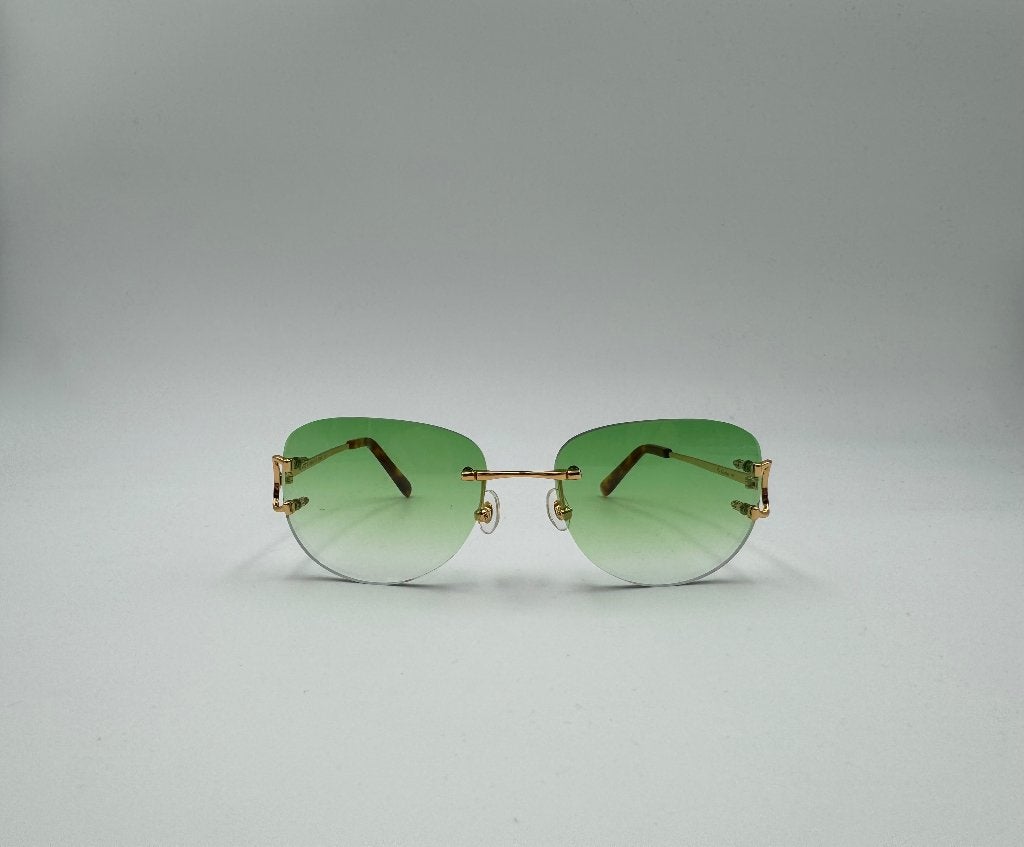 Cartier oval bril groen, Overige merken, Nieuw, Ophalen of Verzenden, Groen