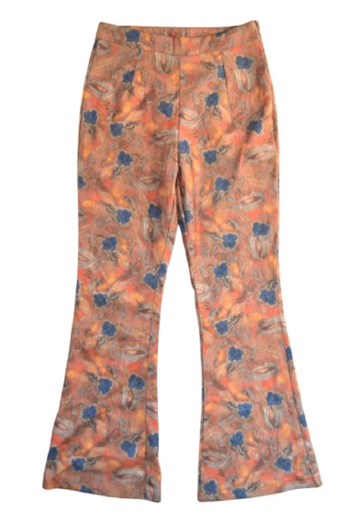 Cider fluwelen broek, pantalon, flowers, roze, Mt. S, Verzenden, Zo goed als nieuw, Roze, Maat 36 (S)