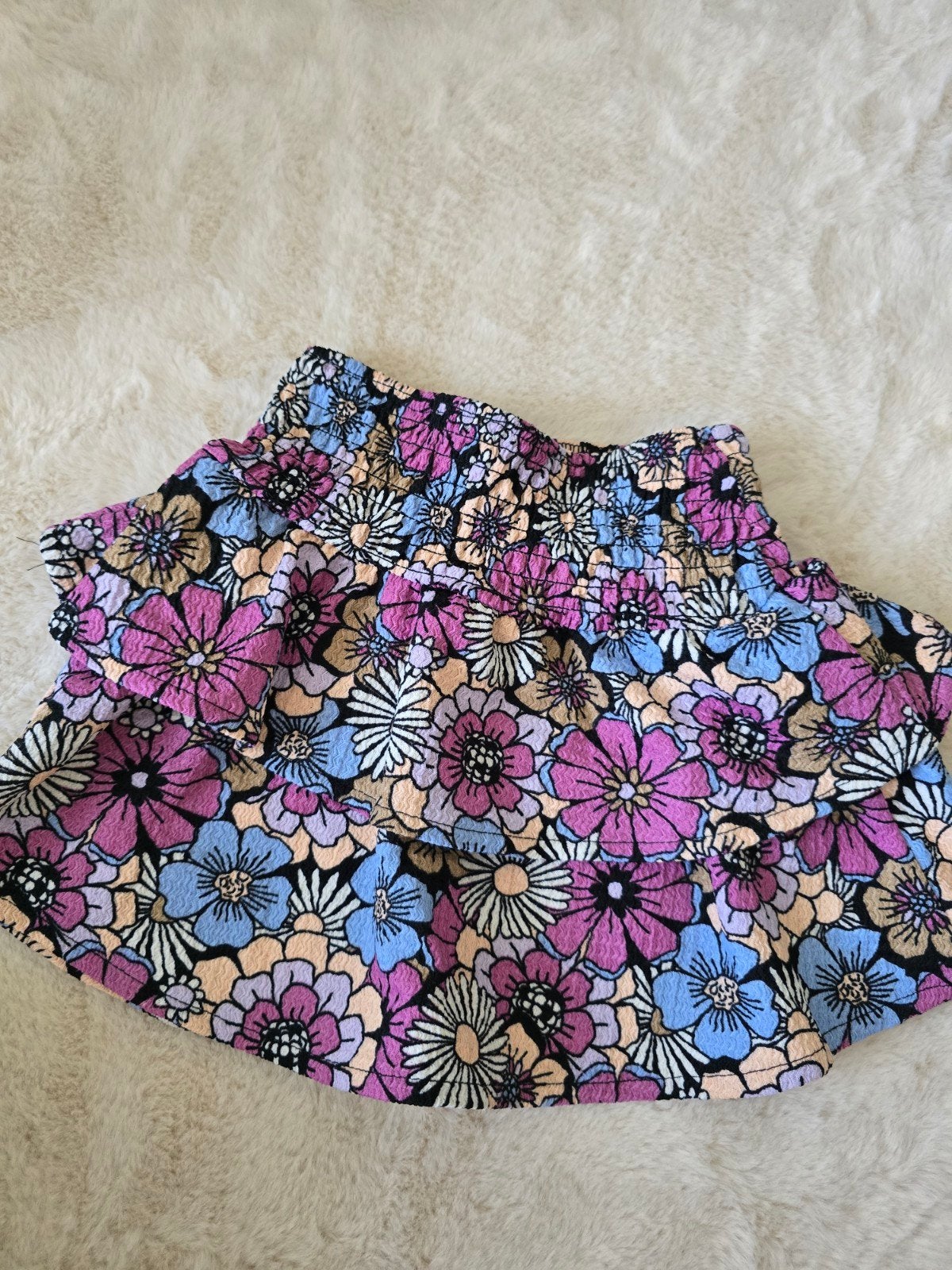 Nieuw bloemenrokje KIDS maat 86/92, Kinderen en Baby's, Babykleding | Maat 86, Jurkje of Rokje, Nieuw, KIDS, Verzenden