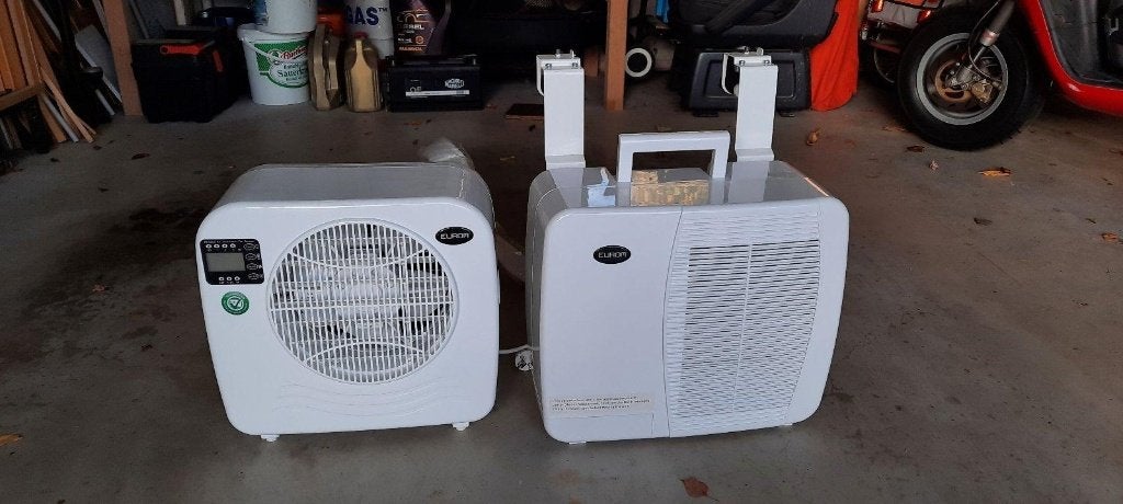 Eurom AC3201 E Split Airco Camper Caravan, Ophalen, Minder dan 60 m³, 3 snelheden of meer, Zo goed als nieuw