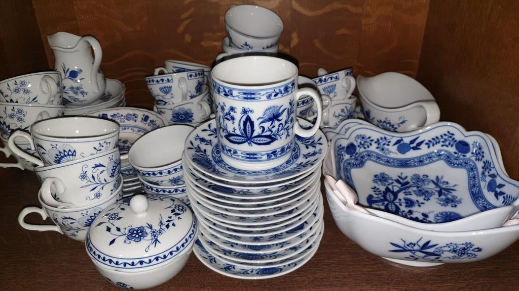 Groot servies Royal Porzellan Bavaria Blau Saks, Antiek en Kunst, Antiek | Porselein, Ophalen