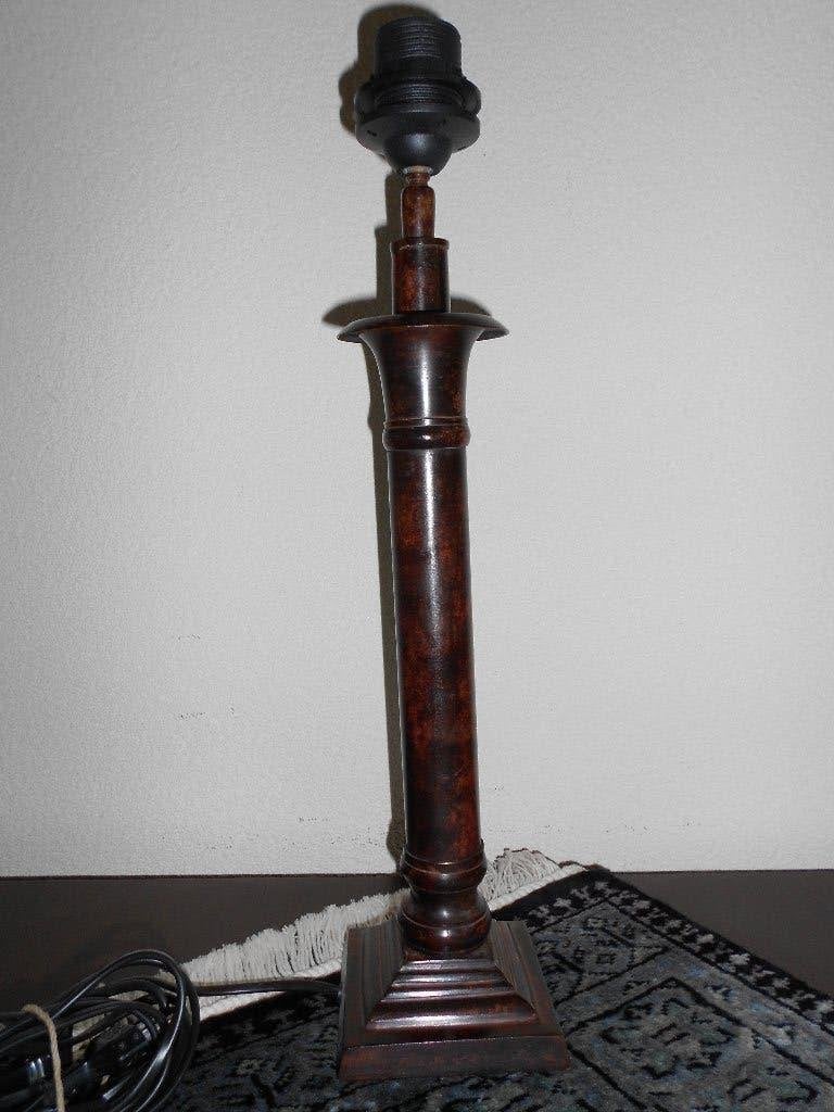Schemerlampvoet, Ophalen of Verzenden, Zo goed als nieuw, 46 cm, Bruin