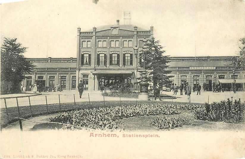 377-676-011 Arnhem Stationsplein, Ophalen of Verzenden, Voor 1920, Gelderland