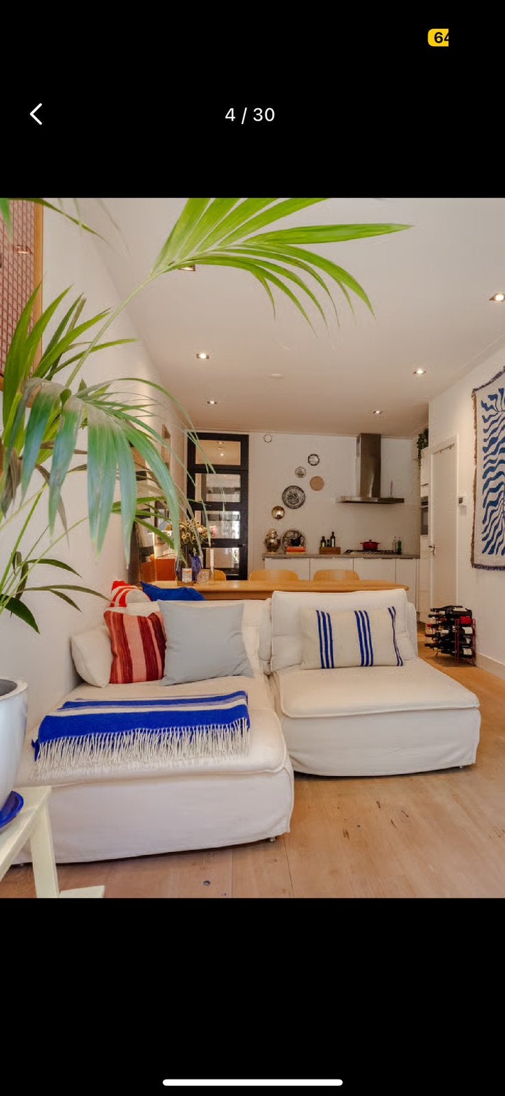 Ikea soderhamm bank, Huis en Inrichting, Banken | Sofa's en Chaises Longues, Ophalen, Zo goed als nieuw, Tweepersoons