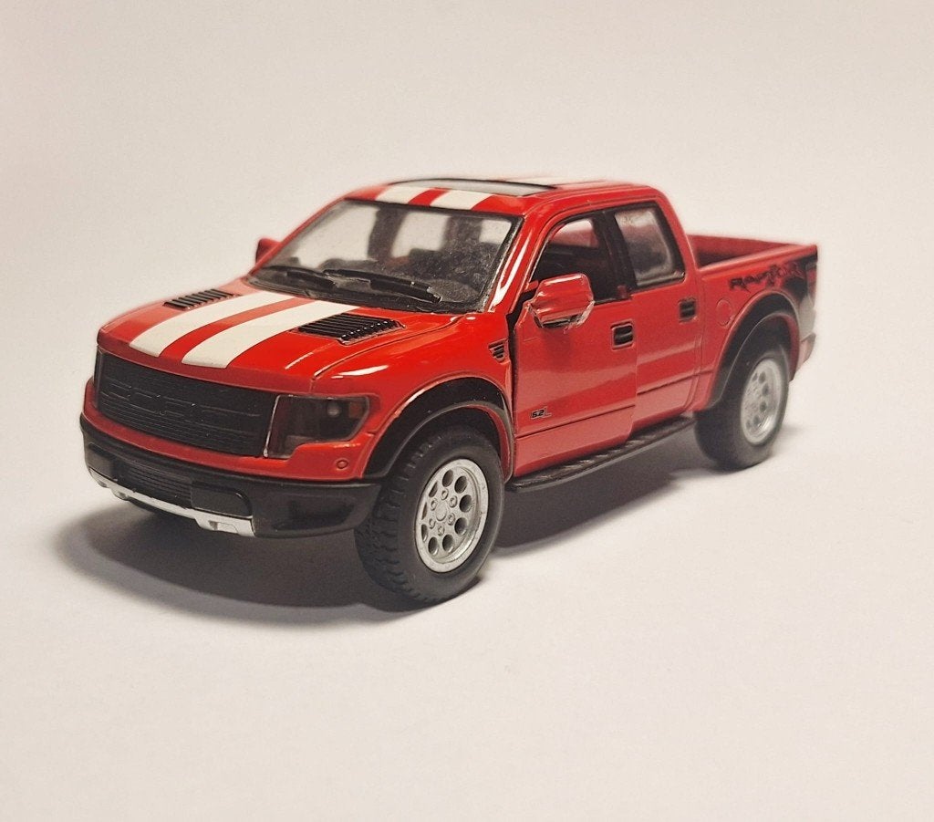 Ford F150 SVT Raptor Supercrew Kinsmart, Ophalen of Verzenden, Zo goed als nieuw, Auto, Overige merken