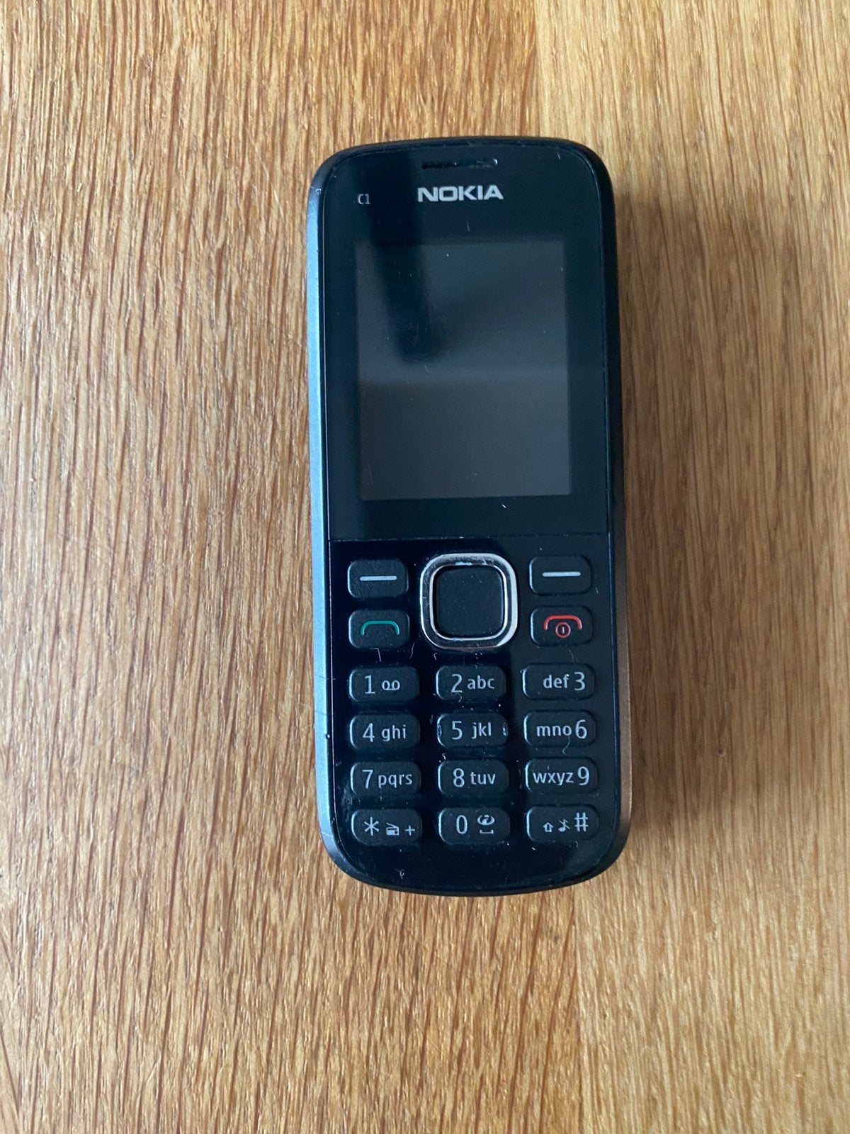 Nokia C1, Telecommunicatie, Gebruikt, Geen camera, Zwart, Fysiek toetsenbord