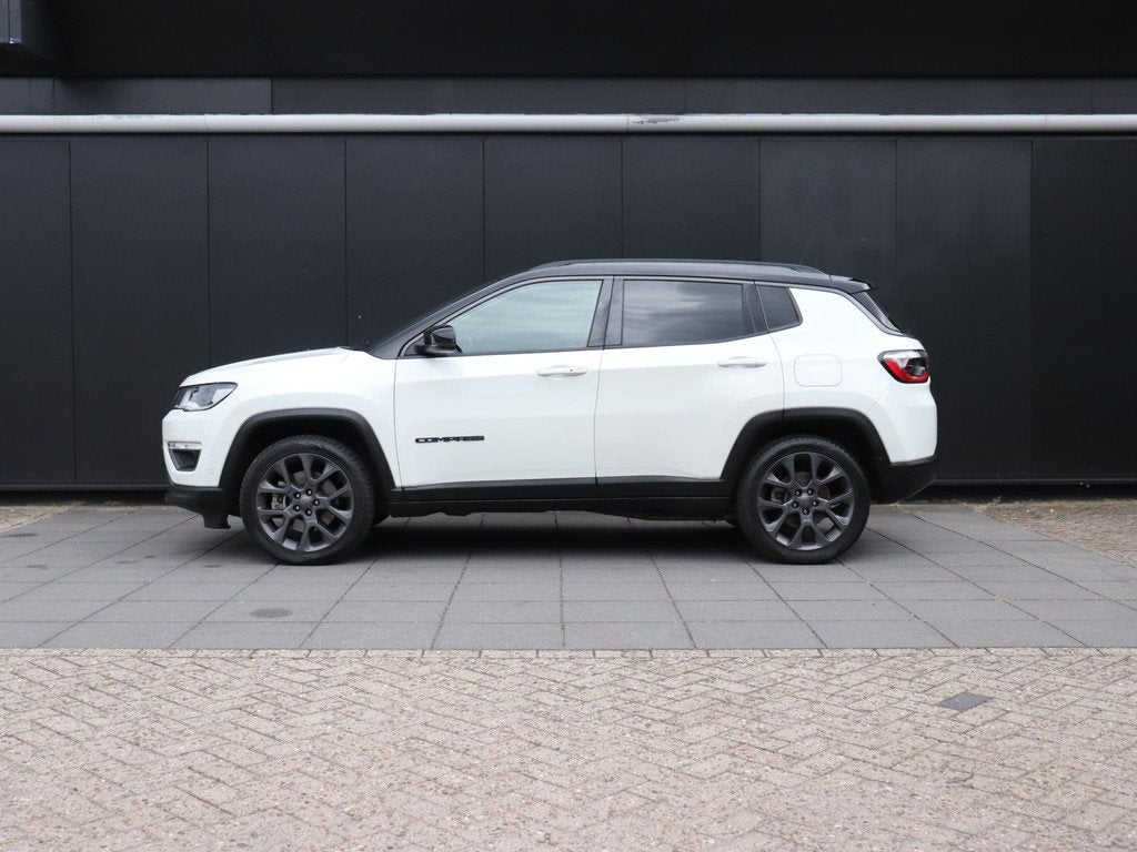 Jeep Compass 4xe 240 Plug-in Hybrid Electric S | LEDER | MEM, Auto's, Jeep, Automaat, Euro 6, 4 cilinders, Wit