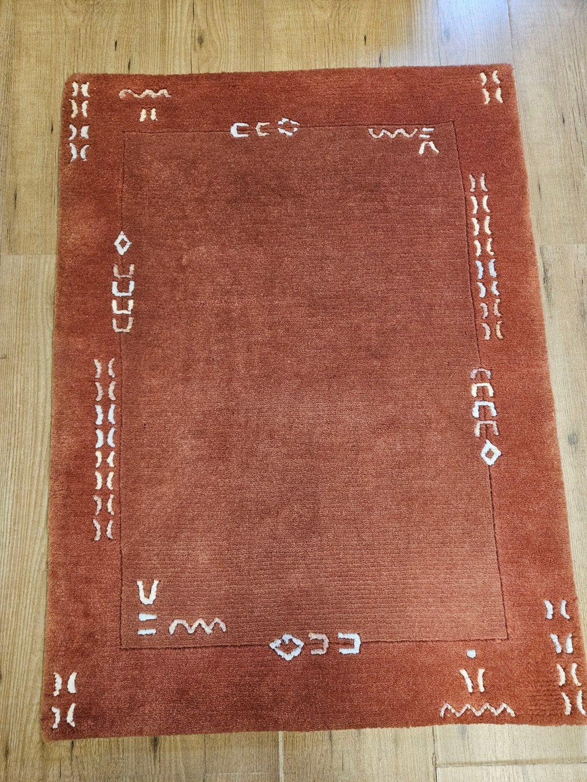 Handgeknoopt oosters tapijt modern design 91x68, Info@SlatsAntiek.nl, 50 tot 100 cm, Perzisch, Vof Slats Antiek