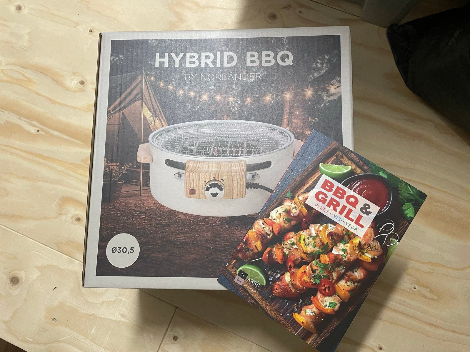 Nieuwe Norlander Hybrid BBQ met BBQ & Grill kookboek, Ophalen of Verzenden, Nieuw