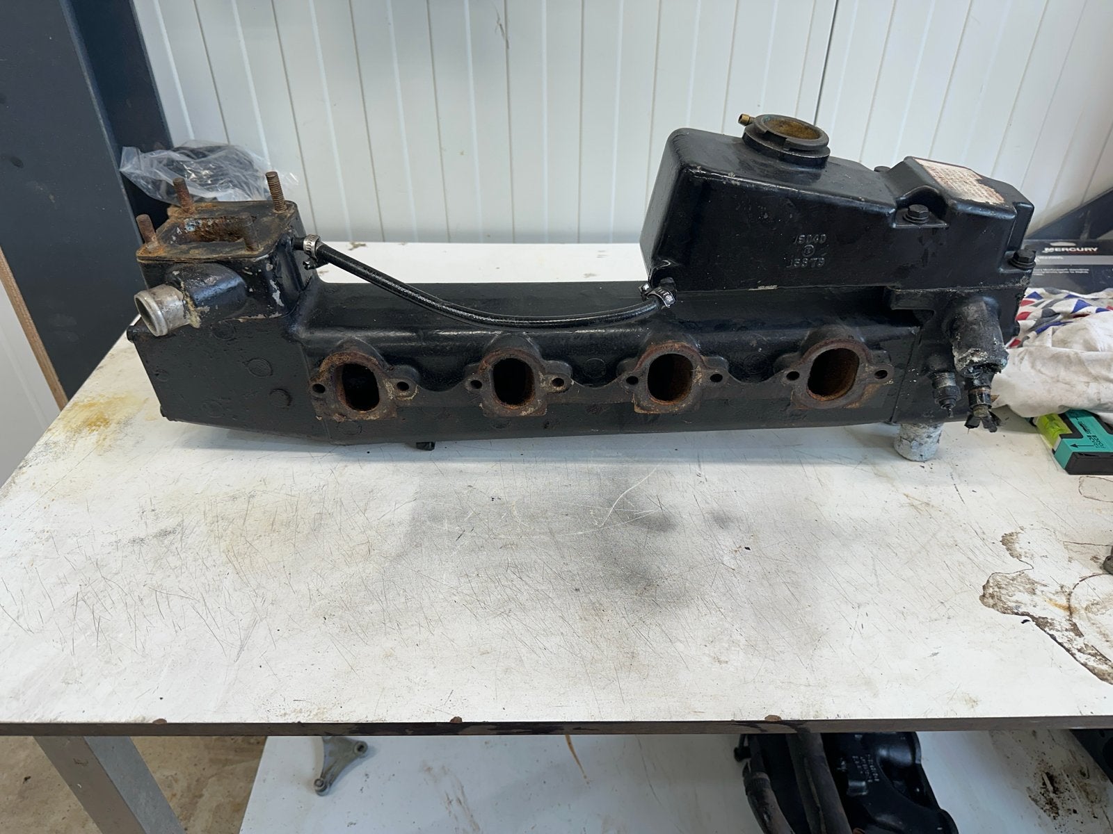 Complete uitlaat Mercruiser motor 3.7L, Ophalen of Verzenden, Gebruikt, Motor en Techniek