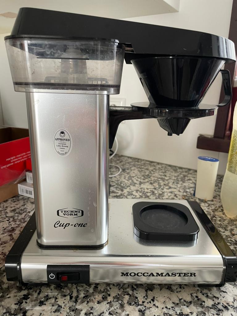 Moccamaster One cup, Koffiemachine, Gemalen koffie, Ophalen of Verzenden, Zo goed als nieuw