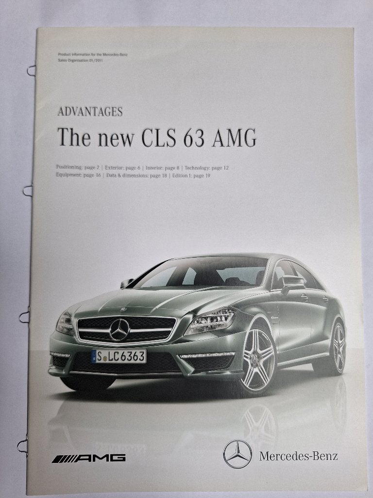 Mercedes Benz CLS 63 AMG advantages 2011, Ophalen of Verzenden, Gelezen, Mercedes