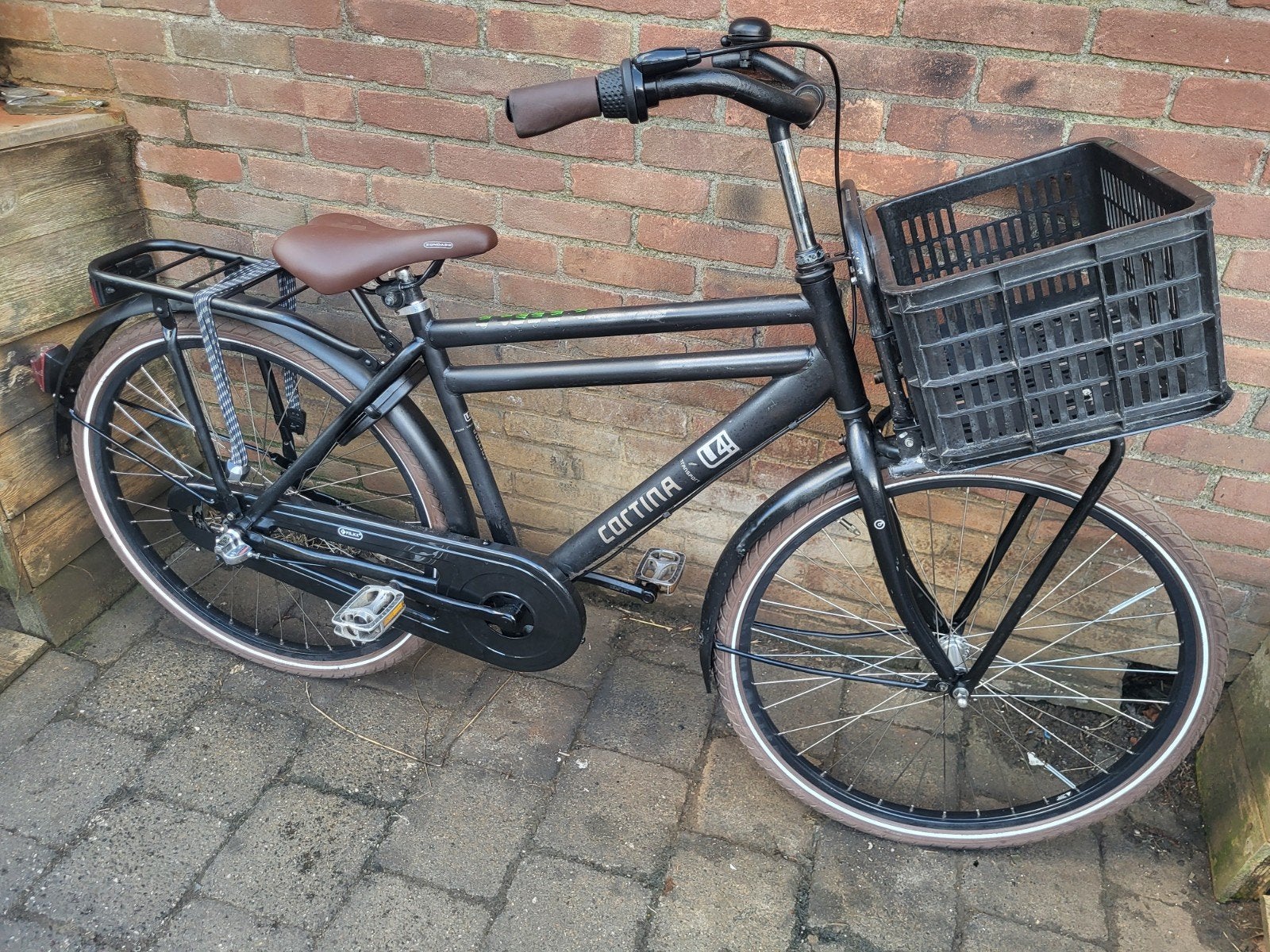 Stoere 26inch Cortina jongenstransporter Nexus3 etc v.a 9jr, Terugtraprem, Gebruikt, Cortina U4 transportfiets, Versnellingen