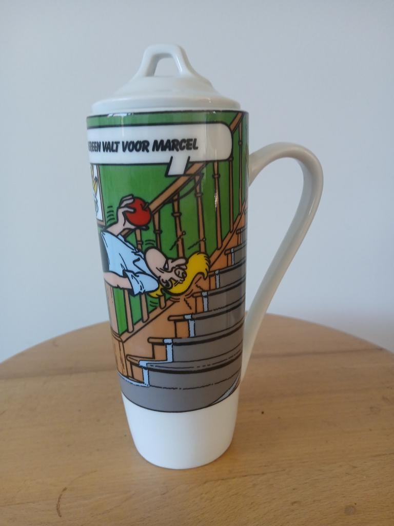 Suske en Wiske Beker met deksel., Verzamelen, Overige Verzamelen, Ophalen of Verzenden
