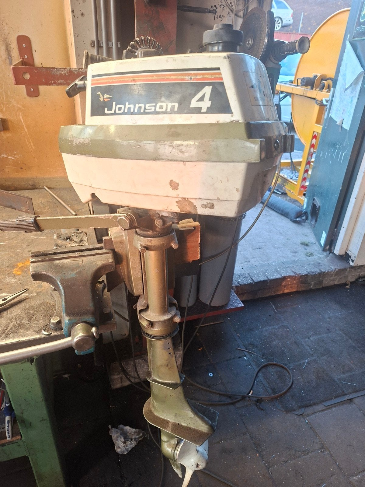 Johnson Sea Horse 4 PK Buitenboordmotor, Ophalen of Verzenden, Gebruikt, Motor en Techniek, Zeilboot of Motorboot
