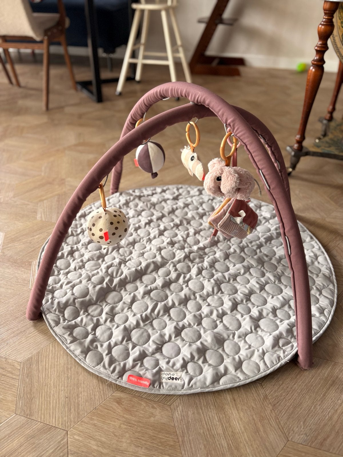 Done by Deer Babygym Speelkleed met Speeltjes, Kinderen en Baby's, Speelgoed | Babyspeelgoed, Ophalen, Zo goed als nieuw, Babygym