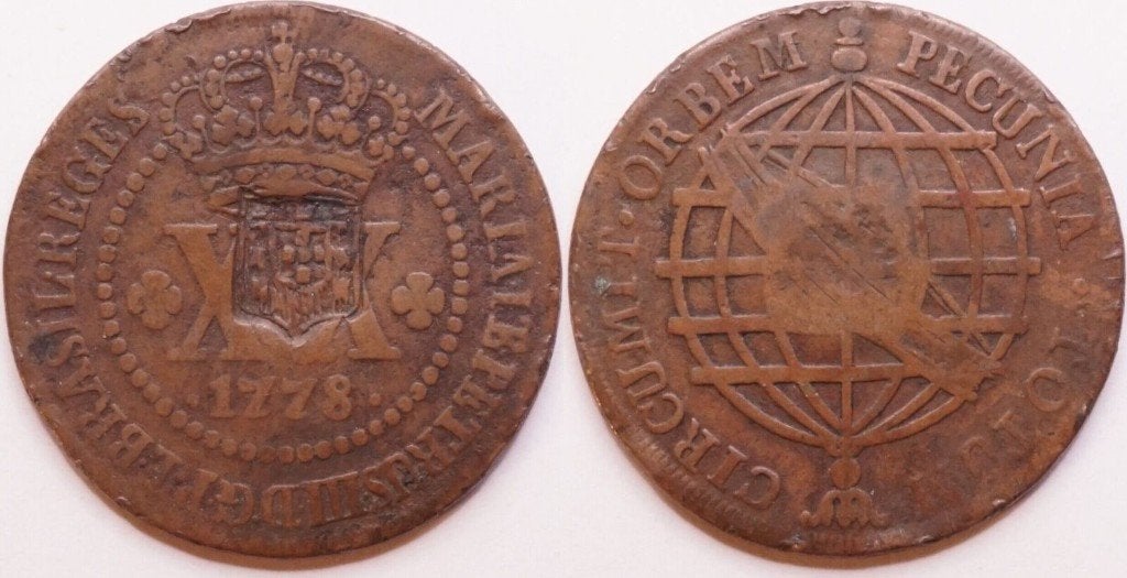 40 reis 1809 klop, Brazilie, prinsregent Joao, Ophalen of Verzenden, Zuid-Amerika, Losse munt