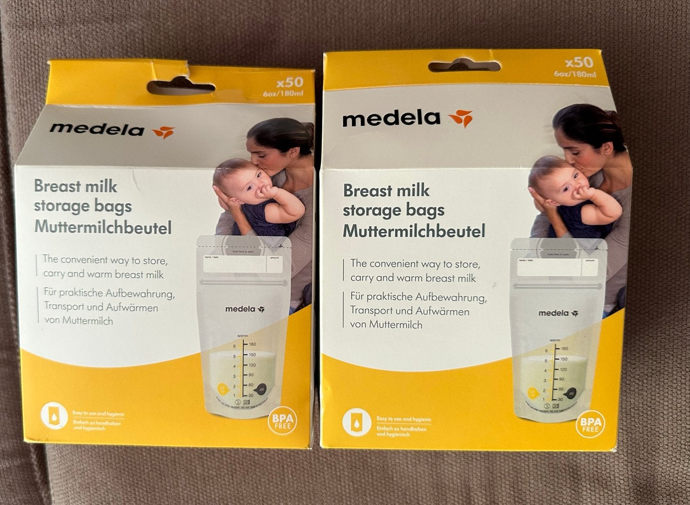 Medela Moedermelkbewaarzakjes - 2x50 stuks, 180ml, Ophalen, Medela, Bewaarbakje, Nieuw