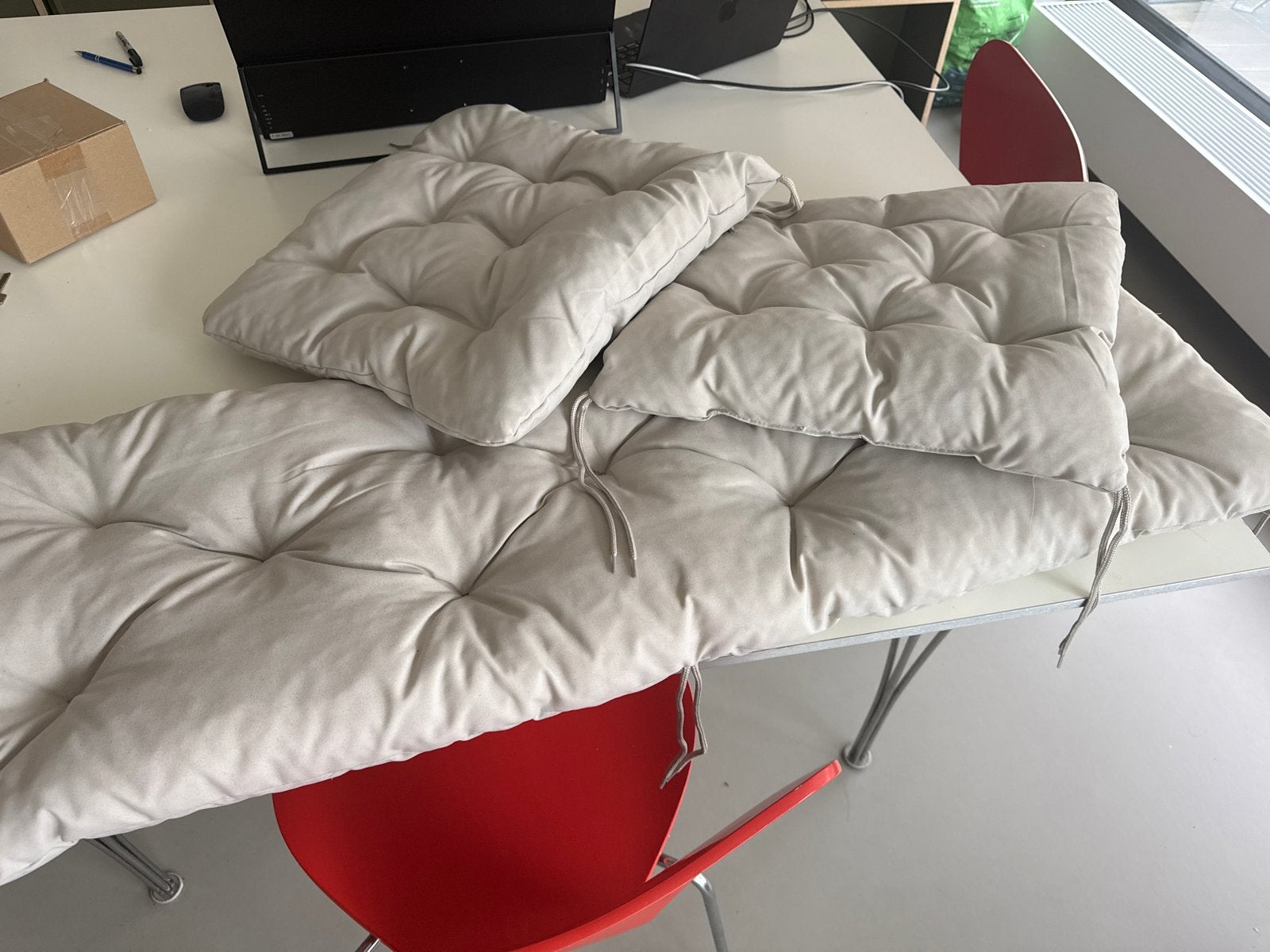 IKEA Kuddarna kussens - 1x 120x40 cm, 2x 44x44 cm, Ophalen, Beige, IKEA, Zo goed als nieuw