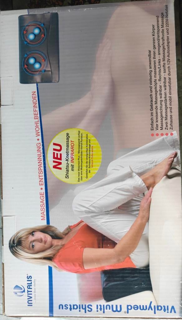 Vitalymed Plus Shiatsu Massagekussen van Invitalis, Ophalen of Verzenden