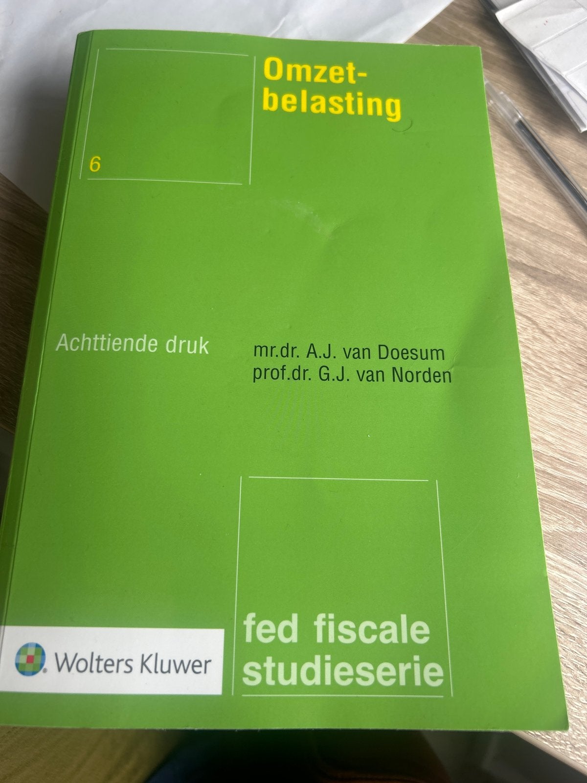 Omzetbelasting - mr.dr. A.J. van Doesum, prof.dr. G.J. van N, Ophalen of Verzenden, Alpha, Gelezen, WO