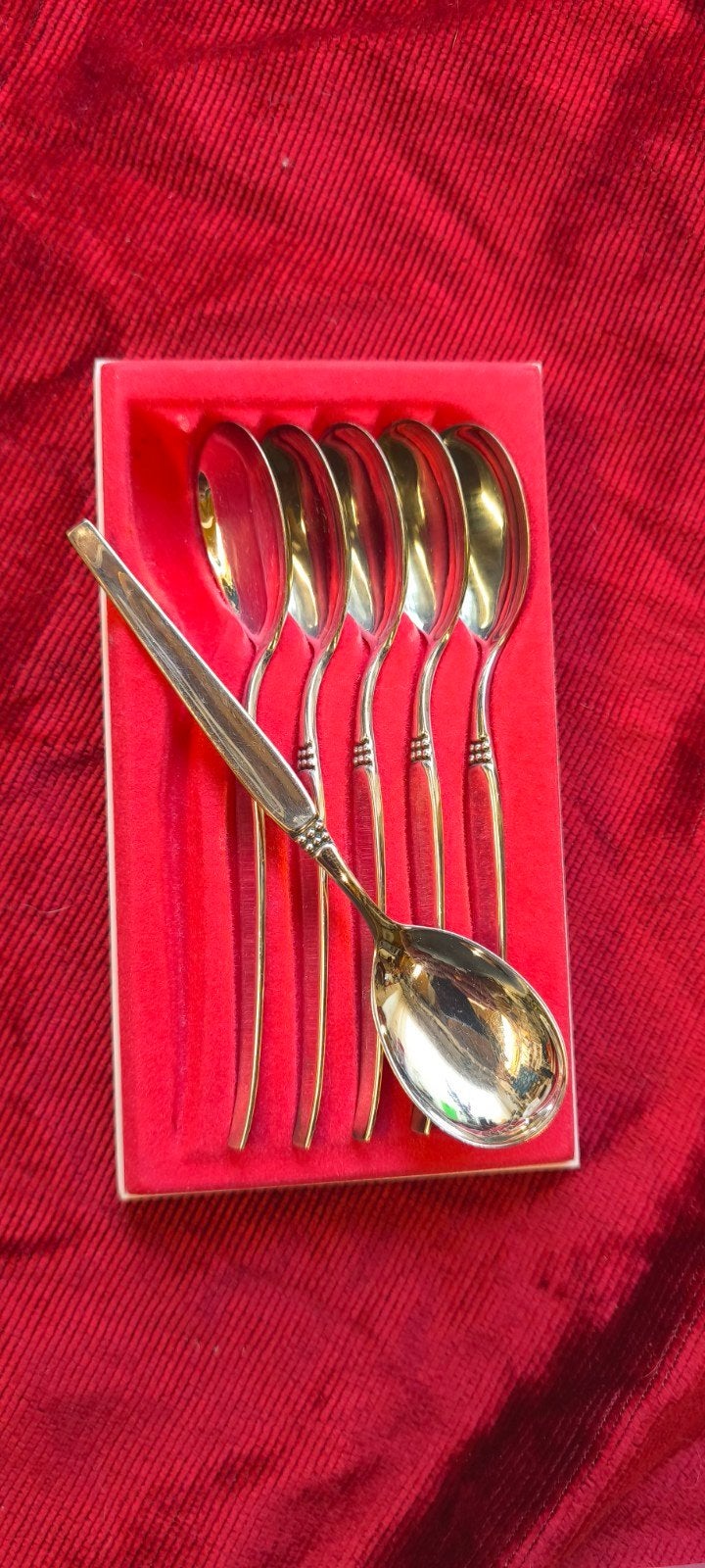 Robbe & Berking royal 90 verzilverde ijs/ desserlepels set v, Ophalen of Verzenden
