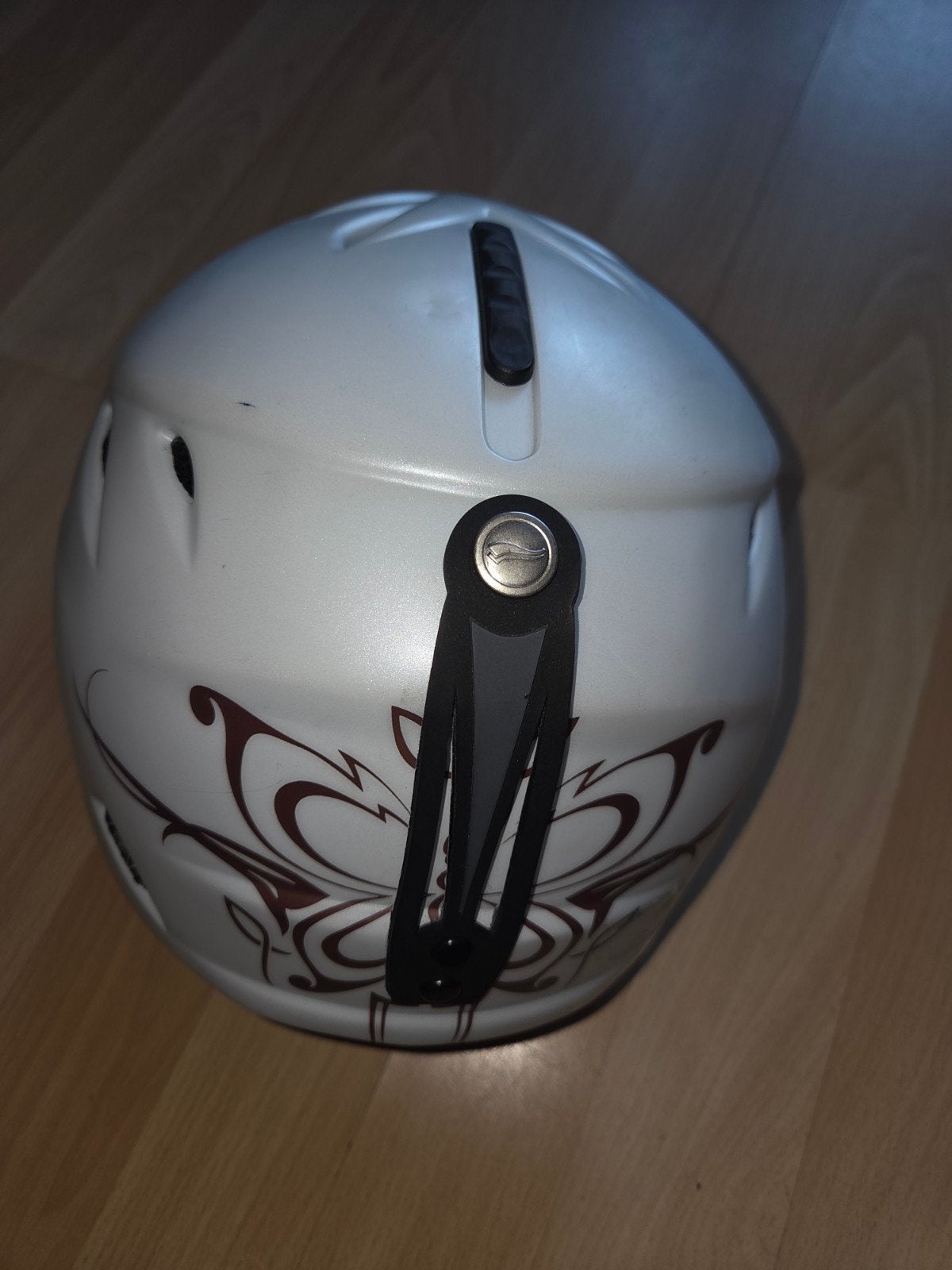 Witte skihelm voor kinderen (6-9 jaar), Ophalen of Verzenden, Gebruikt, Skiën, Overige typen