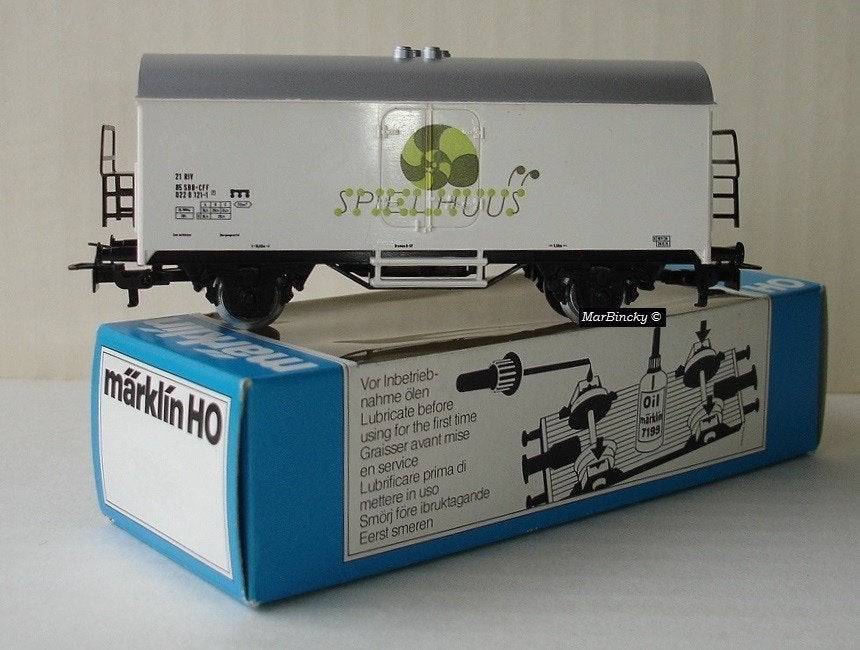 Märklin 4415 SPIELHUUS / Bercher & Sternlicht Koelwagen NL !, Wisselstroom, Wagon, Ophalen of Verzenden, Märklin