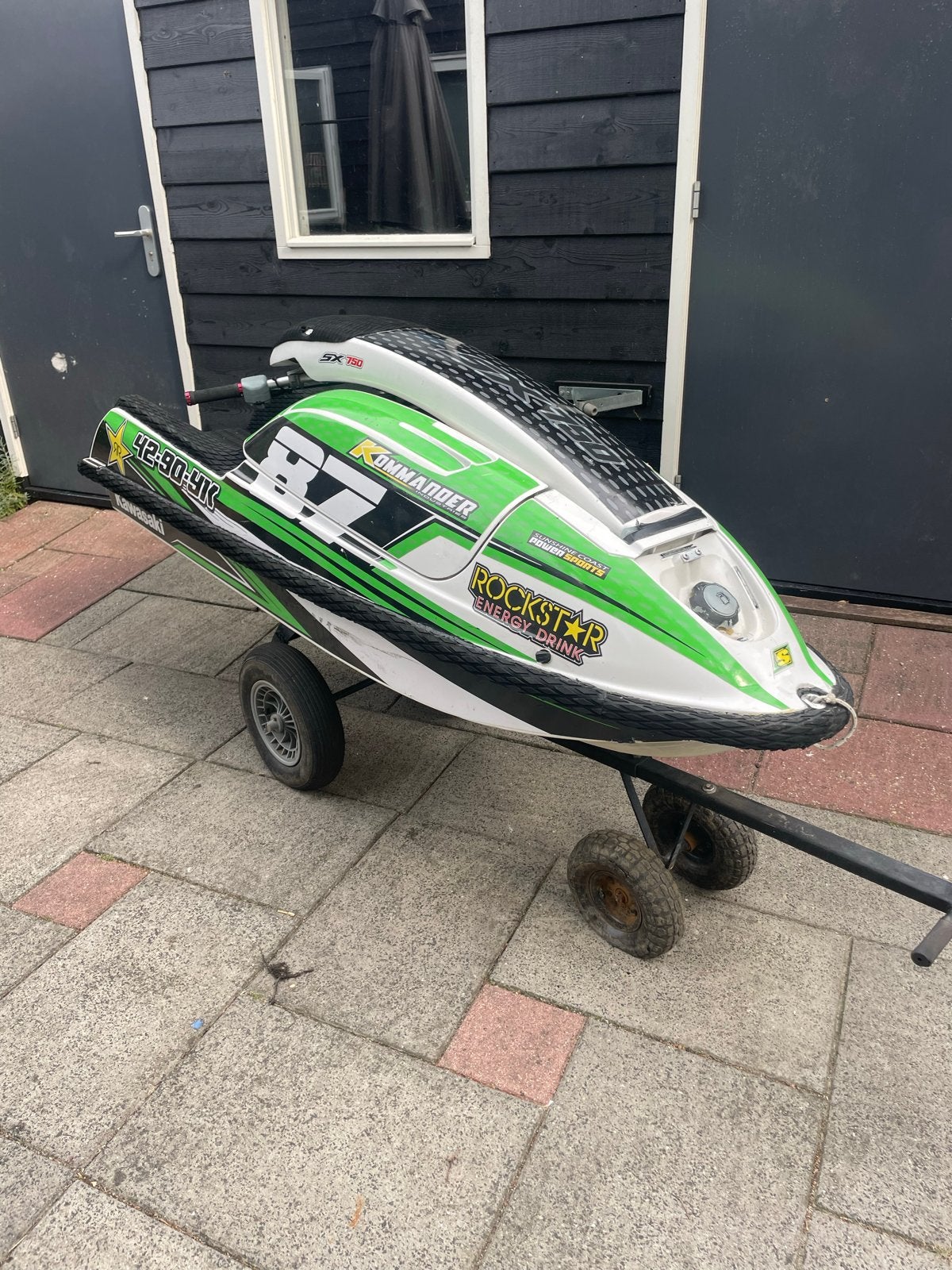 Kawasaki 750 SX inclusief strandkar., Ophalen, Gebruikt, Benzine, 70 tot 120 pk