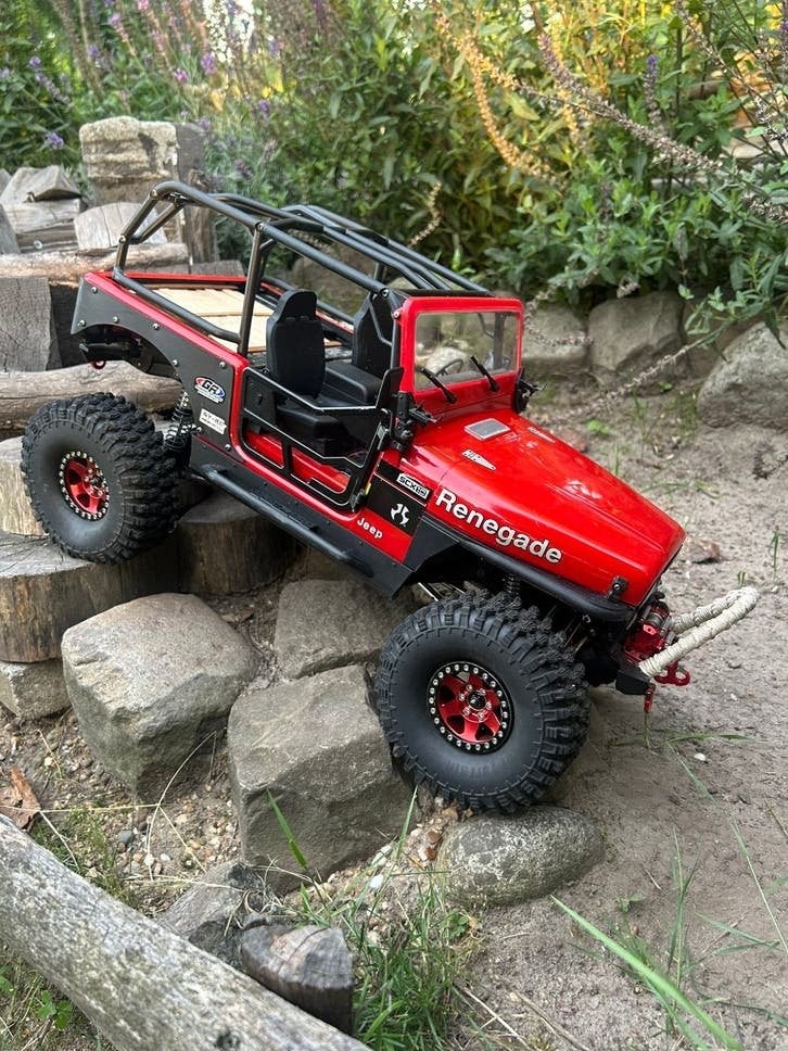 Axial scx10 III Jeep Cj-7 cj7 scx10.3 Renegade crawler, Ophalen, Gebruikt, Auto offroad