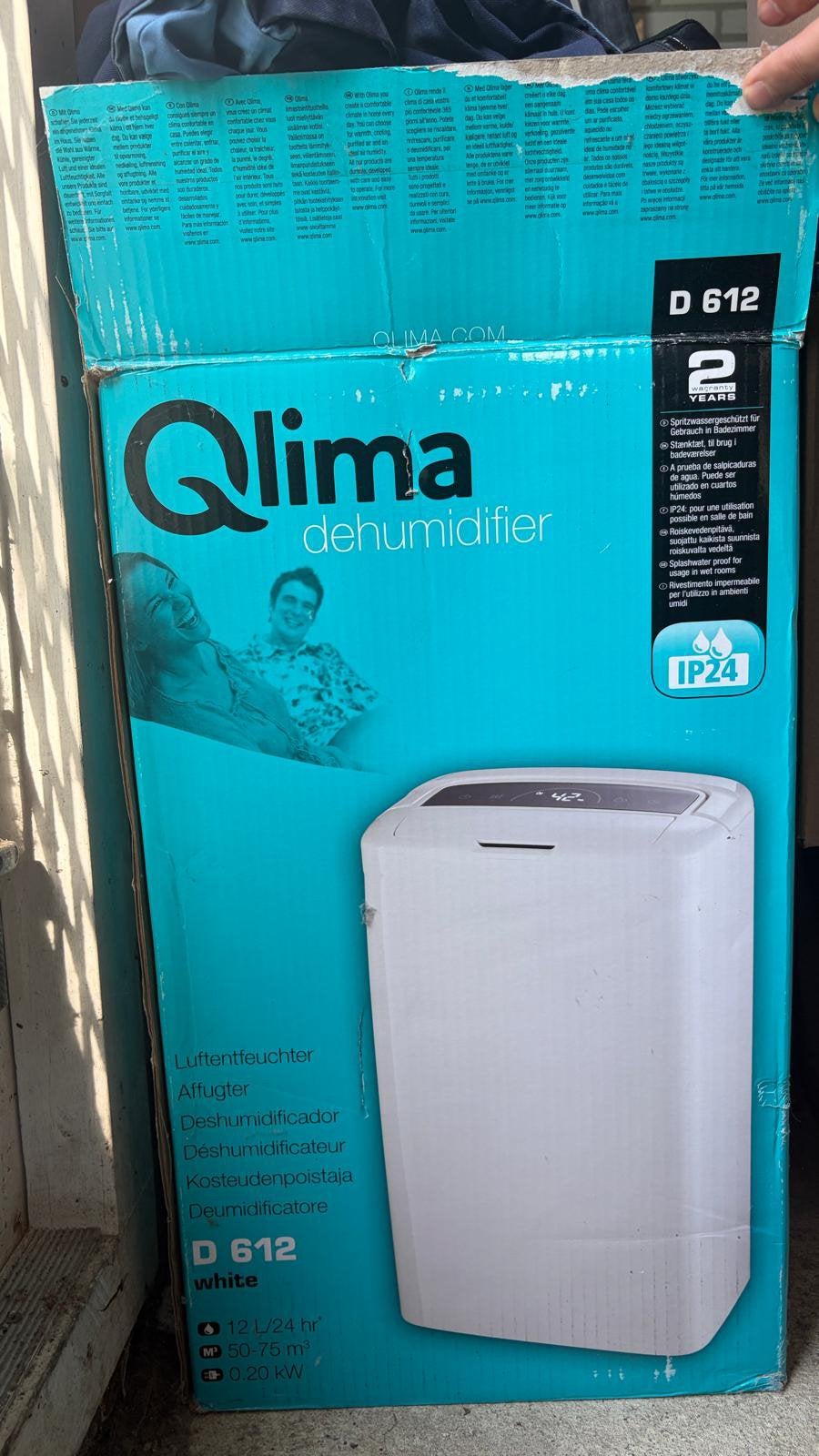 Qlima d612 luchtontvochtiger, Ophalen, Gebruikt, Luchtontvochter