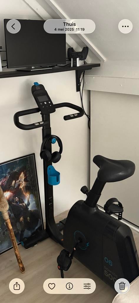 Domyos 500 hometrainer - Zo goed als nieuw, Ophalen, Zo goed als nieuw, Metaal, Benen
