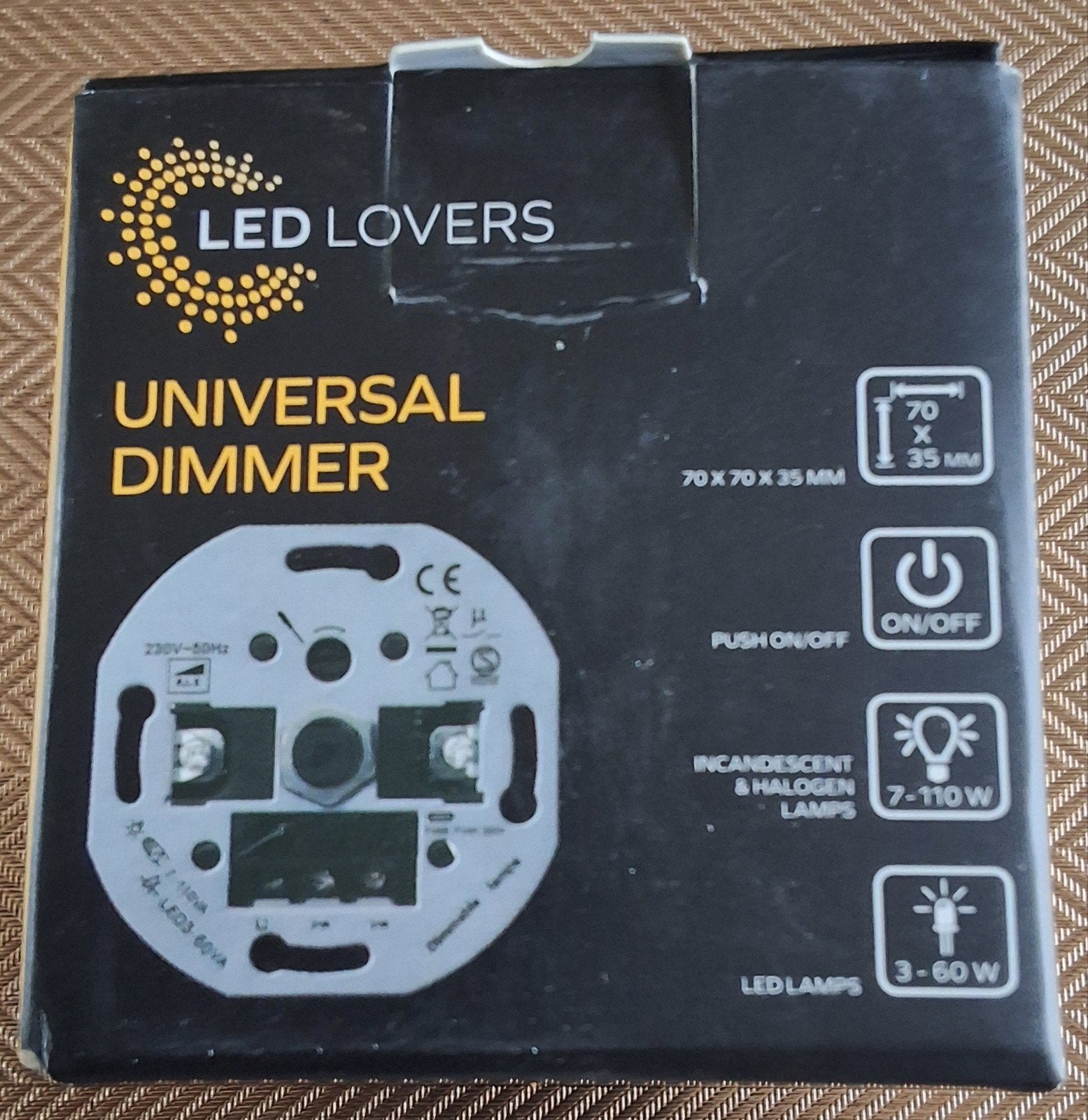 LED Lovers Universele Dimmer voor LED en Halogeen Lampen, Ophalen of Verzenden, Nieuw, Overige merken, Dimmer